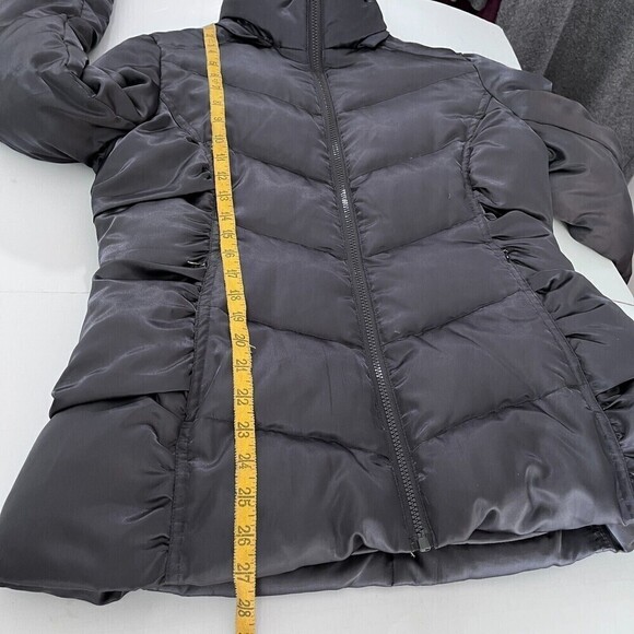 Guess Womens Down Puffer Jacket Medium M Grey Down Feather Filler Streetwear - Picture 15 of 15